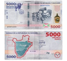 Бурунди 5000 франков 2022