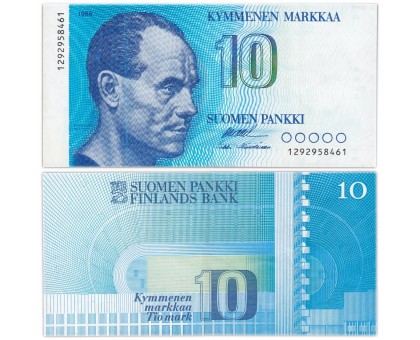 Финляндия 10 марок 1986-1991