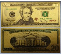 Сувенирная банкнота США 20 долларов