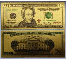 Сувенирная банкнота США 20 долларов