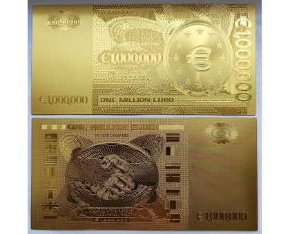 Сувенирная банкнота 1000000 евро