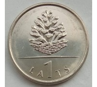 Латвия 1 лат 2006. Шишка