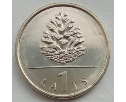 Латвия 1 лат 2006. Шишка