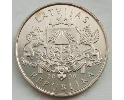 Латвия 1 лат 2008. Трубочист