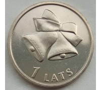 Латвия 1 лат 2012. Колокольчики