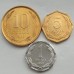 Чили 2004-2009. Набор 3 монеты