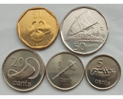 Фиджи 2009-2010. Набор 5 монет