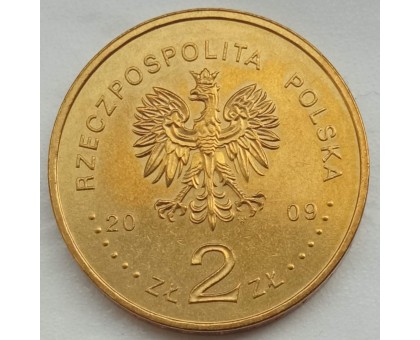 Польша 2 злотых 2009. 100 лет поисково-спасательной службы в Татрах