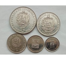 Венесуэла 1988-1990. Набор 5 монет