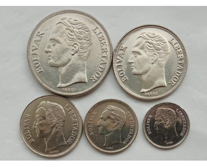 Венесуэла 1988-1990. Набор 5 монет