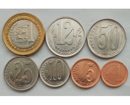 Венесуэла 2007-2009. Набор 7 монет