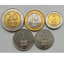 Кения 2005-2010. Набор 5 монет
