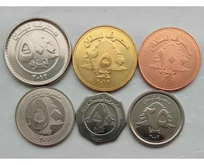 Ливан 1996-2012. Набор 6 монет
