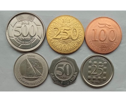 Ливан 1996-2012. Набор 6 монет