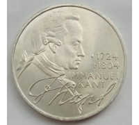 Германия (ФРГ) 5 марок 1974. Эмануил Кант, серебро