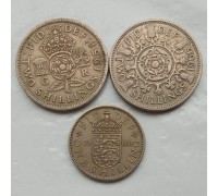 Великобритания 1947-1967. Набор 3 монеты