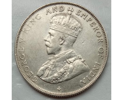 Стрейтс-Сетлментс 50 центов 1920 серебро