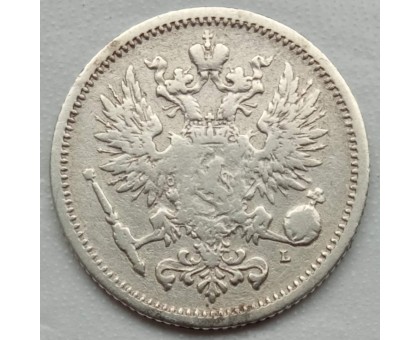 Русская Финляндия 25 пенни 1891 серебро