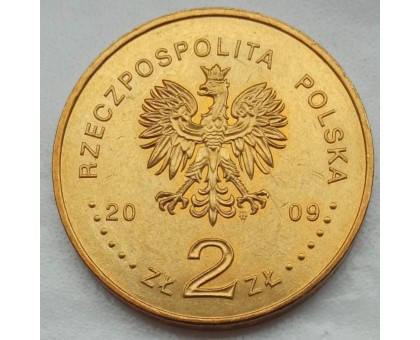 Польша 2 злотых 2009. 25 лет со дня смерти Ежи Попелушко