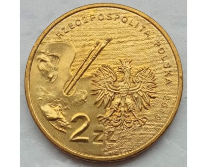 Польша 2 злотых 2010. Художники Польши 19-20 века - Артур Гротгер