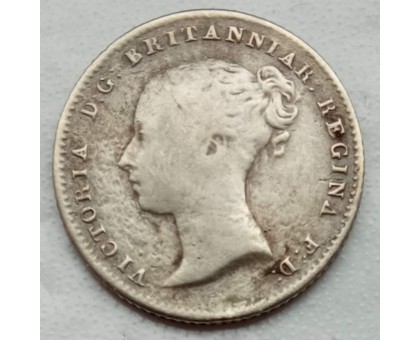 Великобритания 4 пенса 1843 серебро