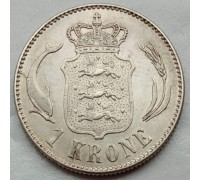 Дания 1 крона 1916 серебро