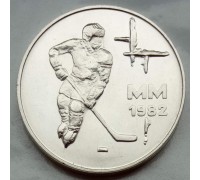 Финляндия 50 марок 1982. Чемпионат мира по хоккею, серебро