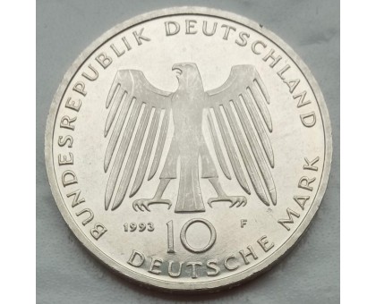 Германия (ФРГ) 10 марок 1993. 1000 лет Потсдаму, серебро