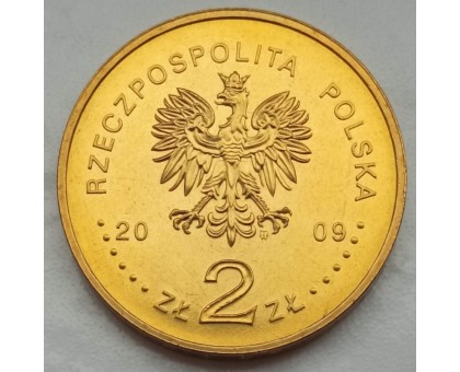 Польша 2 злотых 2009. 95 лет маршу Первой кадровой роты