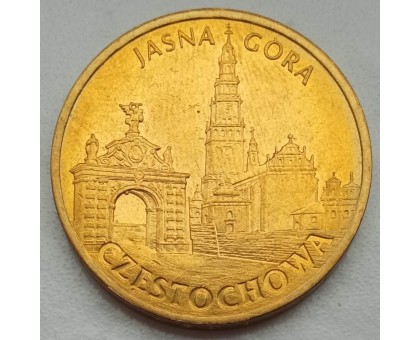 Польша 2 злотых 2009. Города Польши - Ченстохова