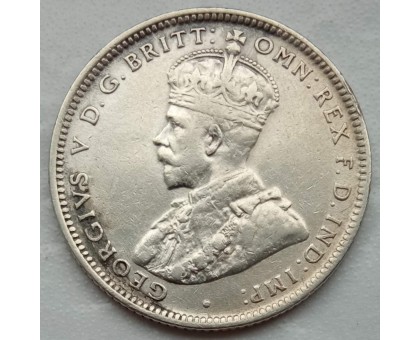 Австралия 1 шиллинг 1916 серебро