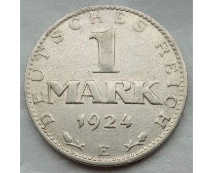 Германия 1 марка 1924 серебро