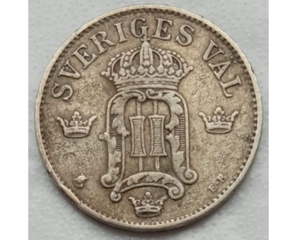 Швеция 10 эре 1907 серебро