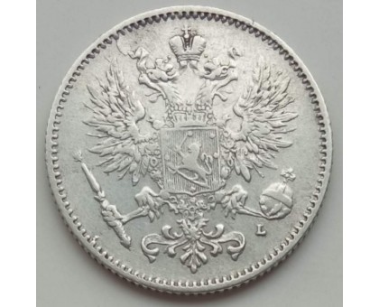 Русская Финляндия 50 пенни 1892 серебро