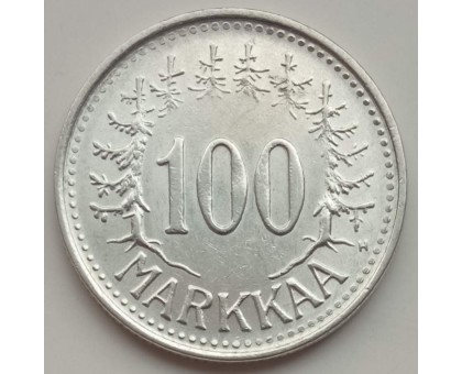 Финляндия 100 марок 1956 серебро