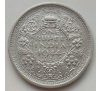 Индия (Британская) 1 рупия 1944 серебро