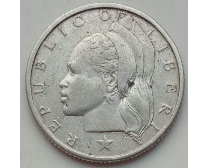 Либерия 25 центов 1961 серебро
