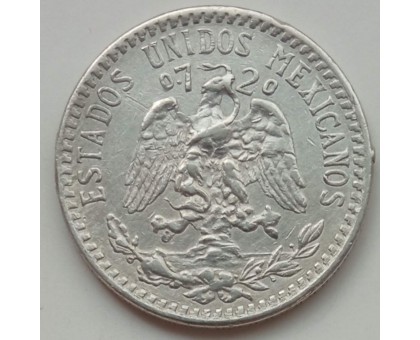 Мексика 20 сентаво 1937 серебро
