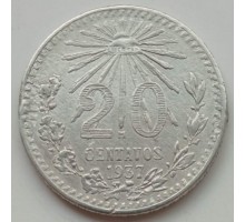 Мексика 20 сентаво 1937 серебро