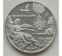 Остров Мэн 1 крона 2004. Награды второй мировой войны - французский военный крест UNC