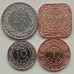 Суринам 2012-2021. Набор 4 монеты