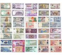 Набор банкнот различных стран мира 20 шт