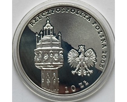 Польша 10 злотых 2005. Иоанн Павел II, серебро