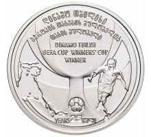 Грузия 2 лари 2006. 25 лет победы Динамо Тбилиси в кубке УЕФА