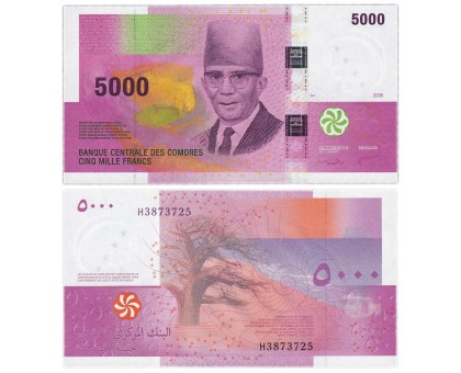 Коморские острова 5000 франков 2006
