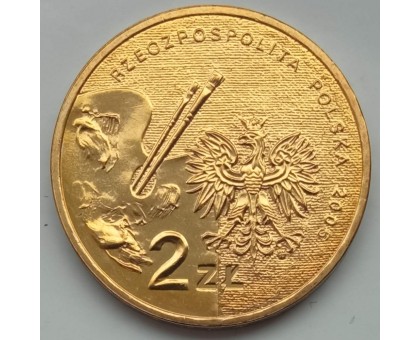 Польша 2 злотых 2005. Художники Польши - Тадеуш Маковский
