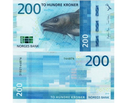 Норвегия 200 крон 2016