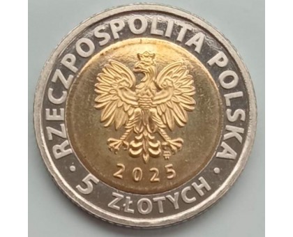 Польша 5 злотых 2025. Тыкоцин