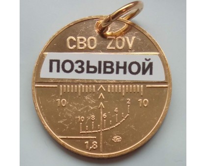 Символический жетон ММД. Медальон участника СВО (томпак)