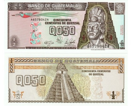 Гватемала 0,5 кетцаль 1989-1992